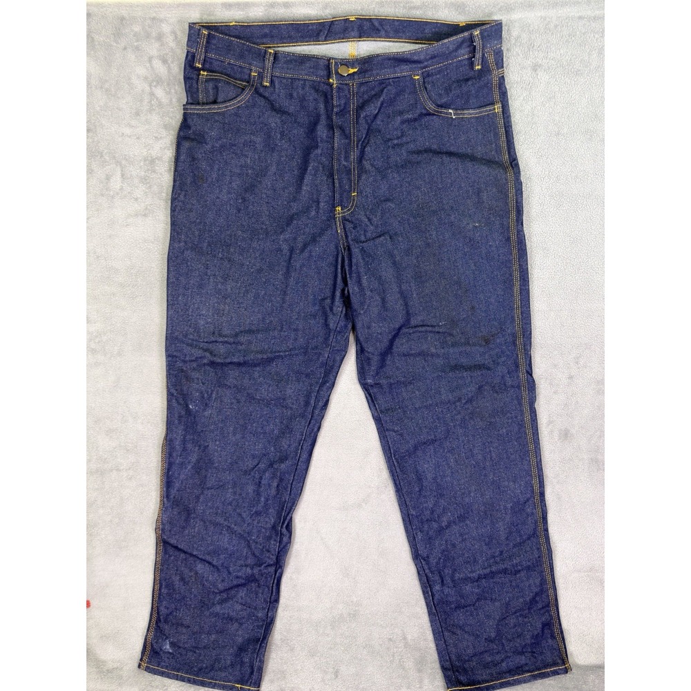 Steel Guard Jeans Mens 40x34* Blue Straight Flame Resistant FR 2112 CAT 2 Work